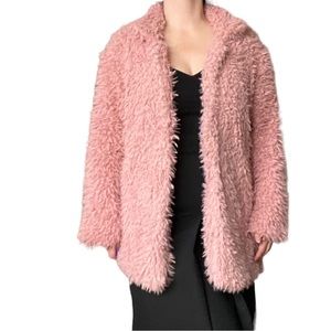 Fuzzy lined jacket, estimated size medium